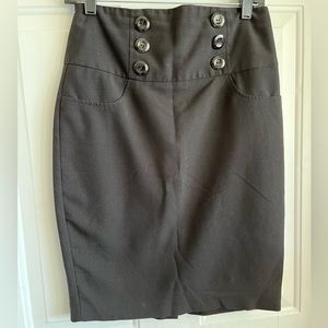 Black pencil skirt